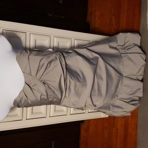 NWT Gray strapless cocktail dress